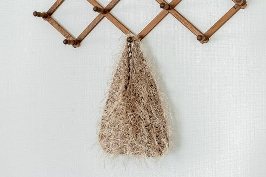 かぎ針編み「三角メッシュバッグ」編み図