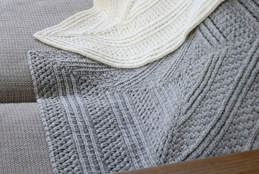 かぎ針編み「ショールとひざ掛け」編み図