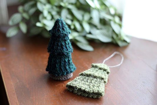 かぎ針編み「ツリーとブーツ」編み図