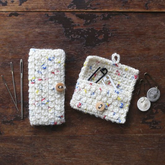 かぎ針編み「とじ針とマーカーポーチ」編み図