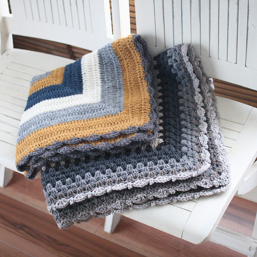 かぎ針編み 編み図「歪まず大きく編むブランケット」作品メイン画像
