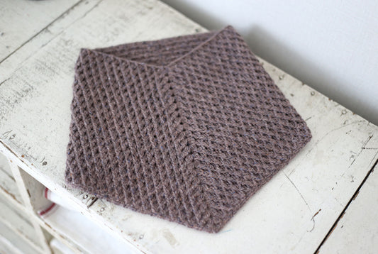 かぎ針編み「アシンメトリーカウル」編み図