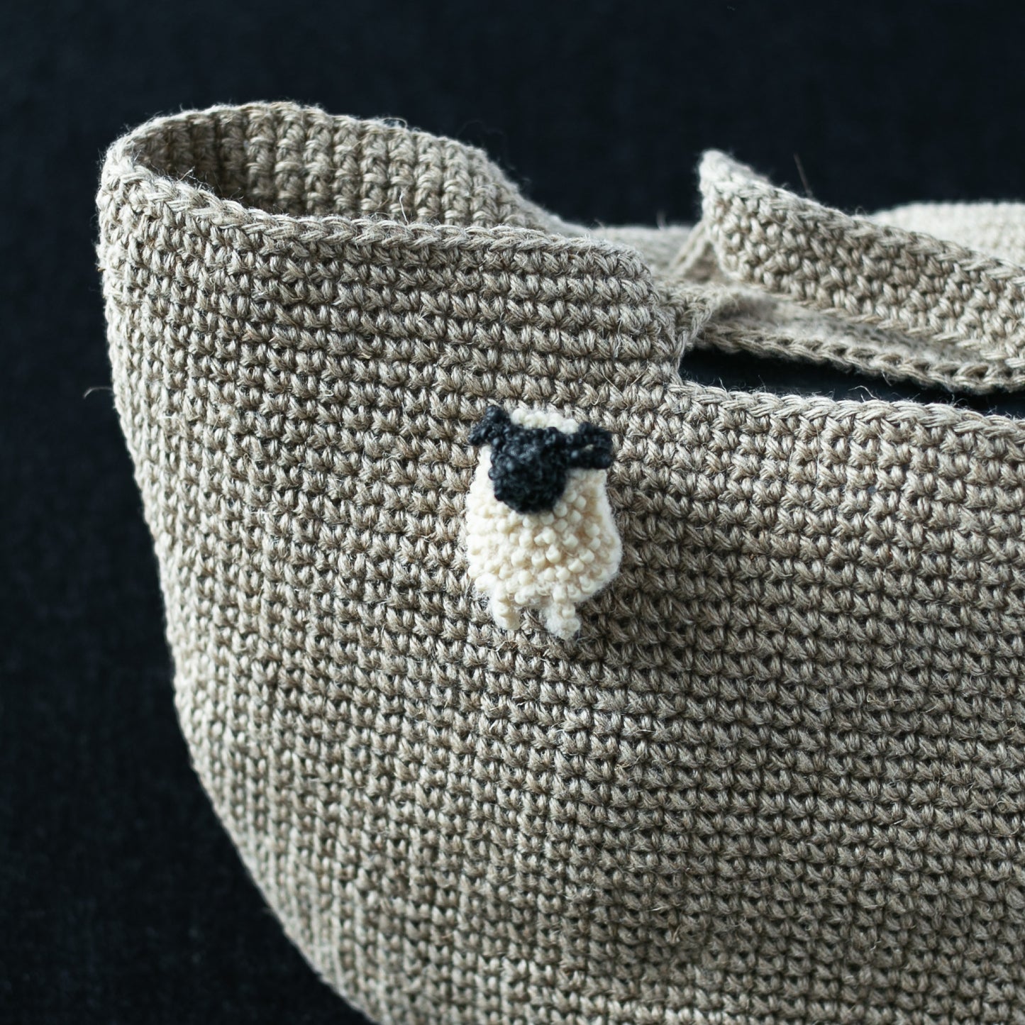 かぎ針編み「ビーズ編みひつじ」キット（編み図：印刷物）編み方動画付き！