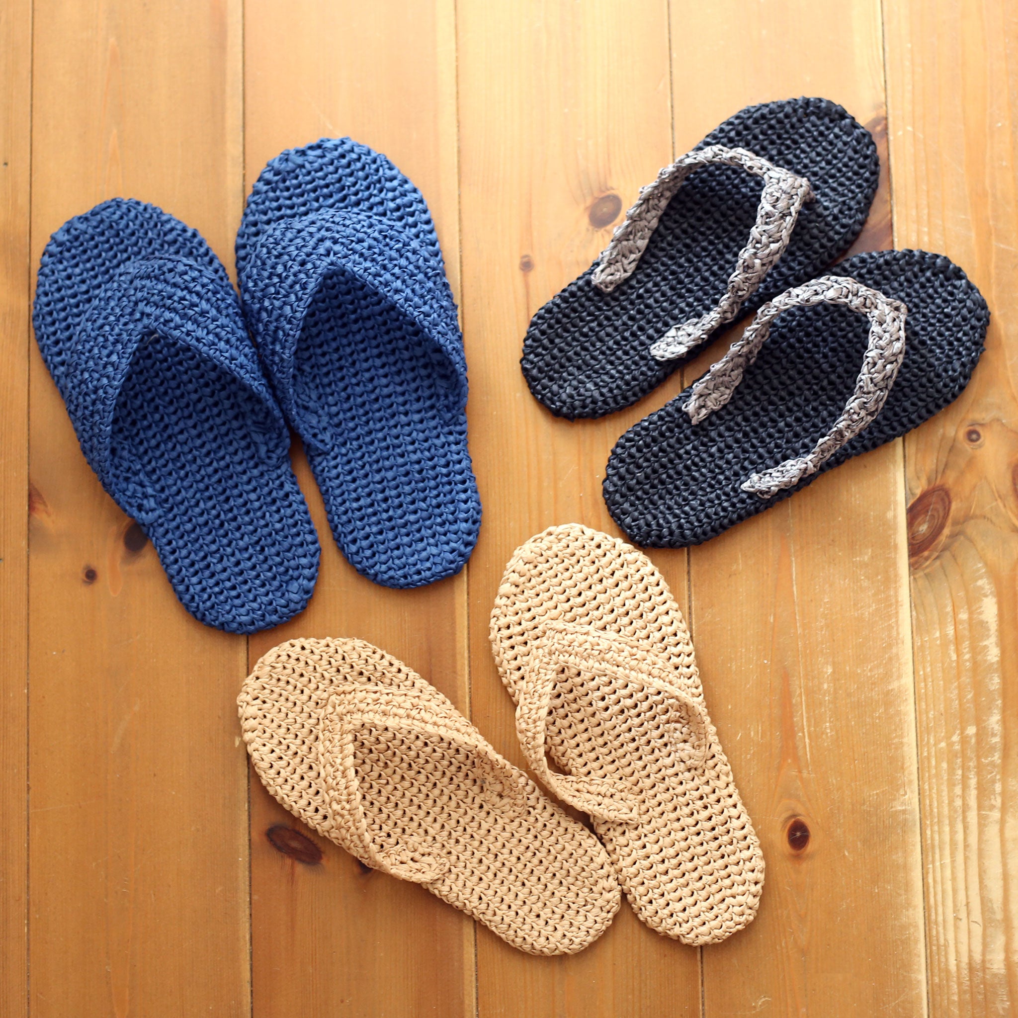 "Coastal Comfort Slippers" Crochet Pattern