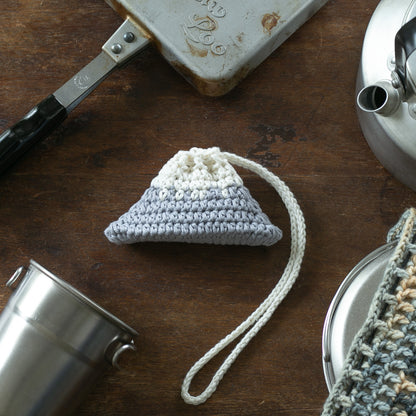Japanese Crochet Pattern: "Mt. Fuji Drawstring Pouch" Bag (Chart Included)