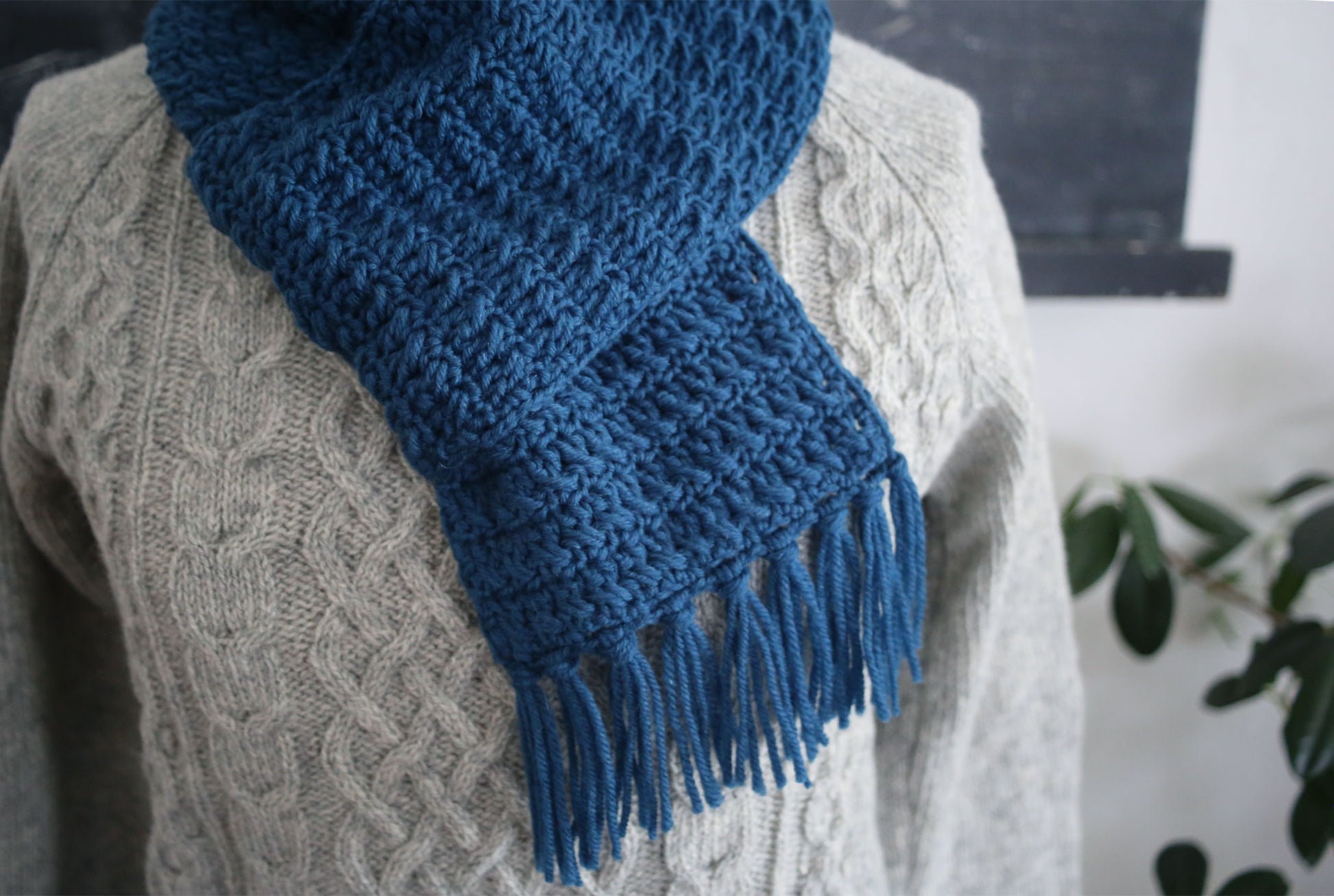 かぎ針編み「ショートマフラー」編み図（PDF） - Ronique Store