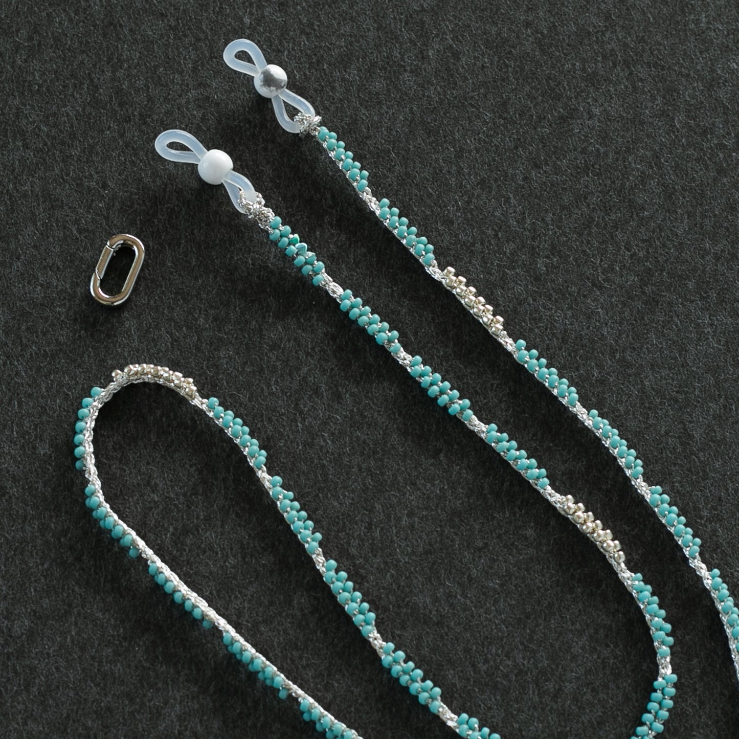 Beaded Crochet "Path" Glasses Chain Kit (Printed Japanese Crochet Chart / Video Tutorial Included)