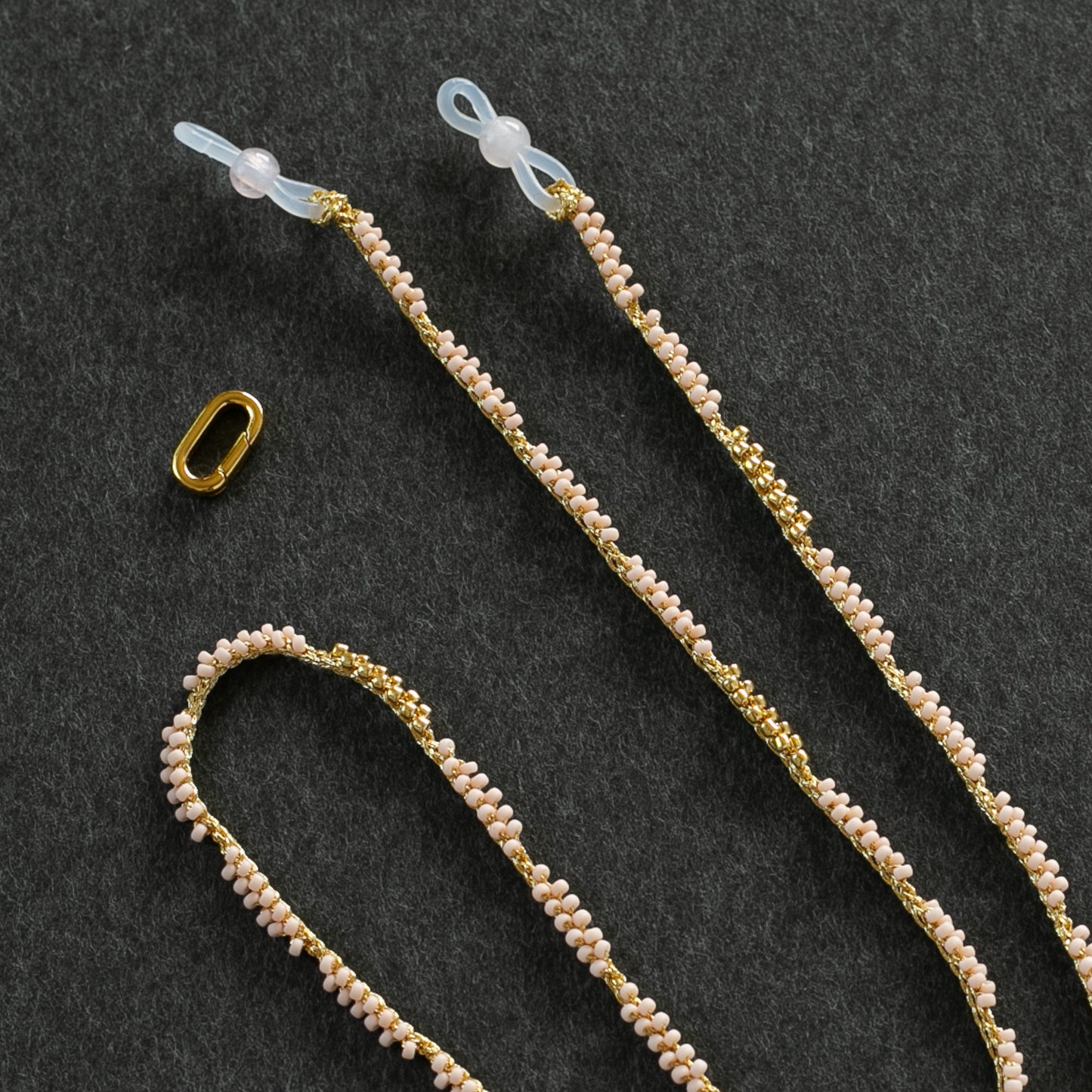 Beaded Crochet "Path" Glasses Chain Kit (Printed Japanese Crochet Chart / Video Tutorial Included)