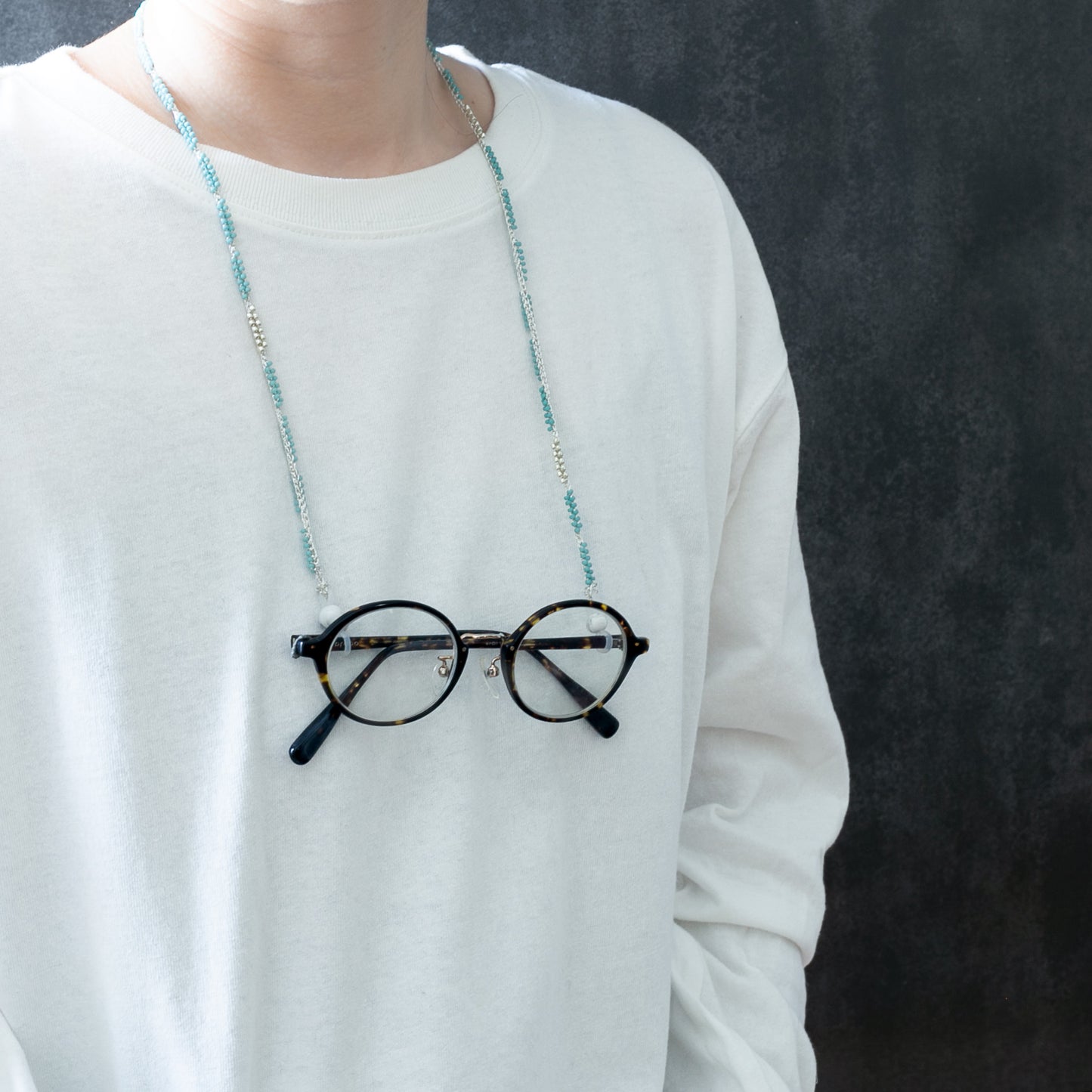 Beaded Crochet "Path" Glasses Chain Kit (Printed Japanese Crochet Chart / Video Tutorial Included)
