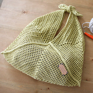 かぎ針編み 編み図「クロッシェ・あずま袋」作品メイン画像