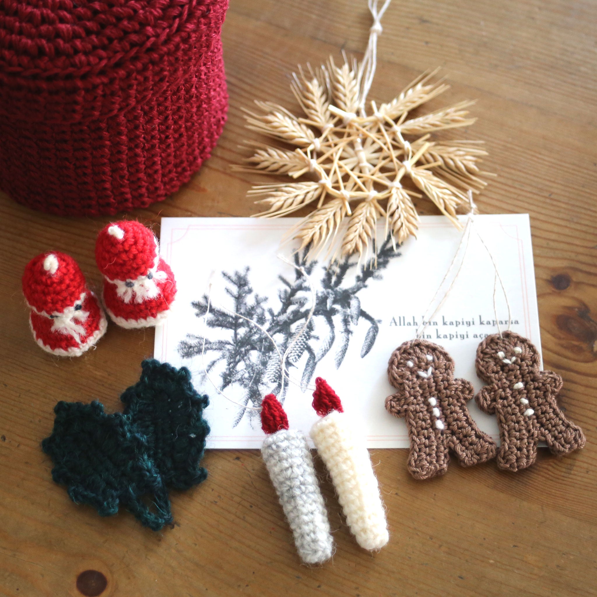Various Christmas Ornament Crochet Patterns