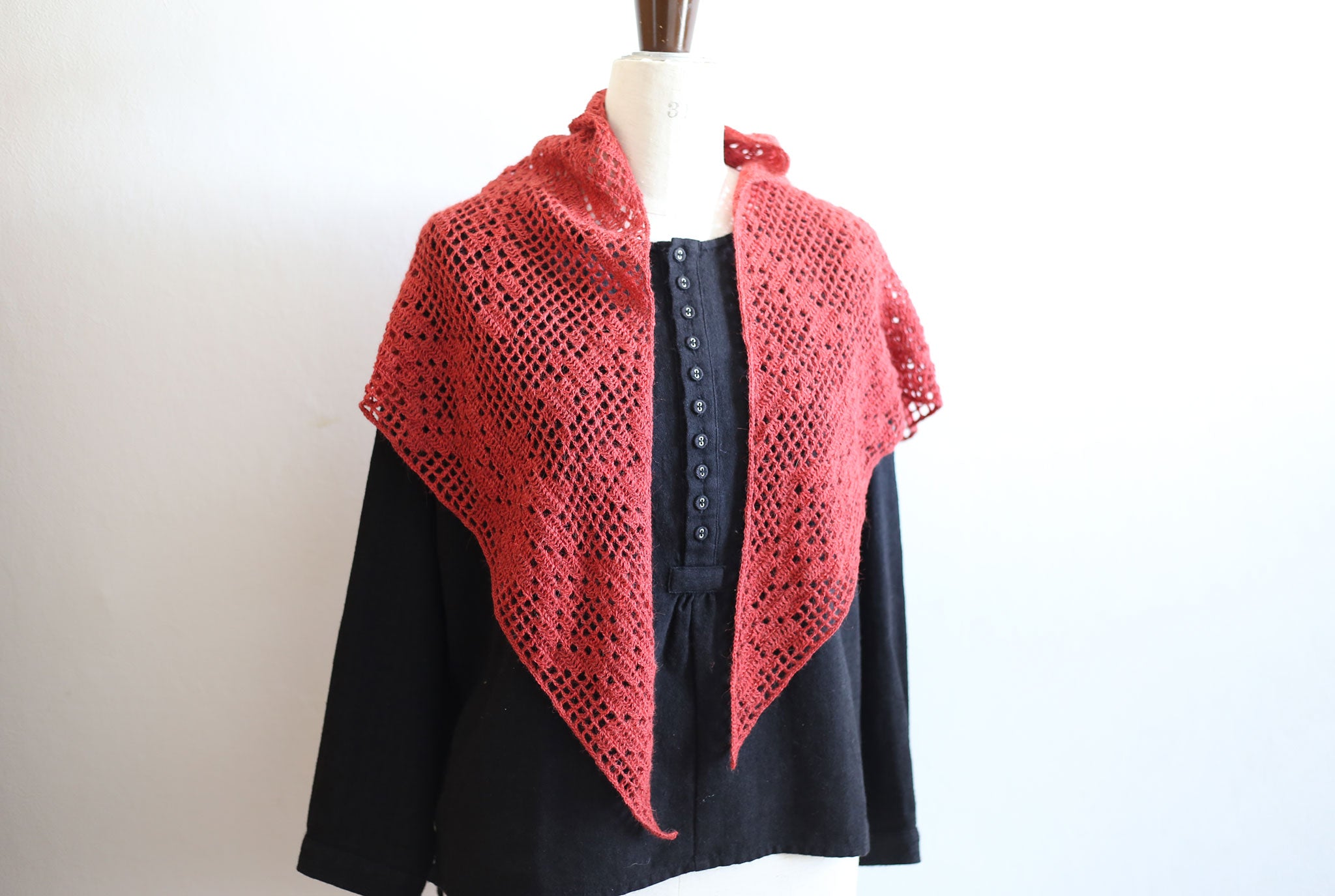 "Two Variations of Filet Crochet Shawls" crochet pattern