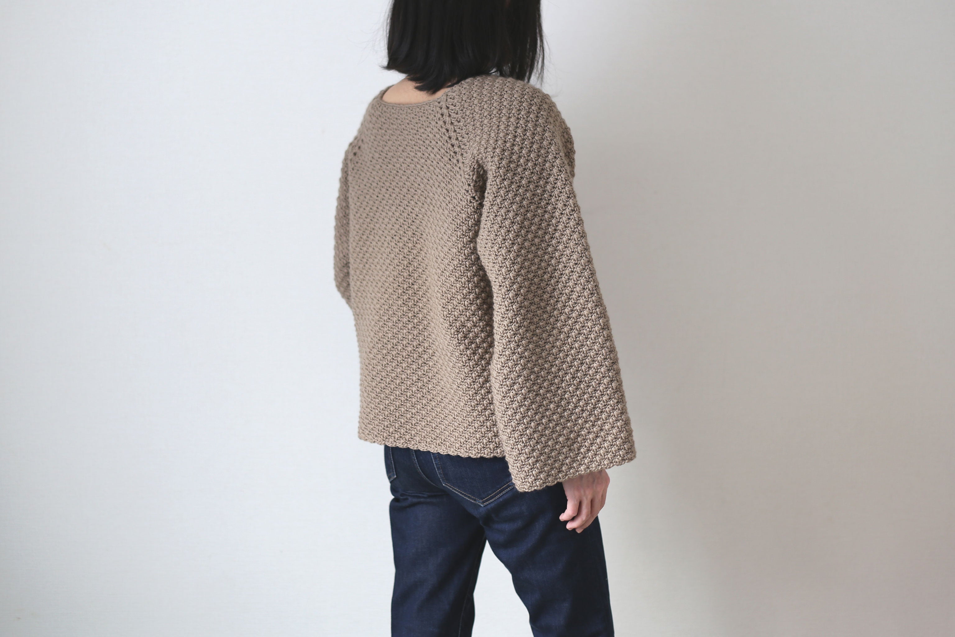 かぎ針編み「自分サイズに編むセーター」編み図