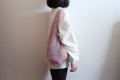 かぎ針編み「春のメッシュバッグ」編み図