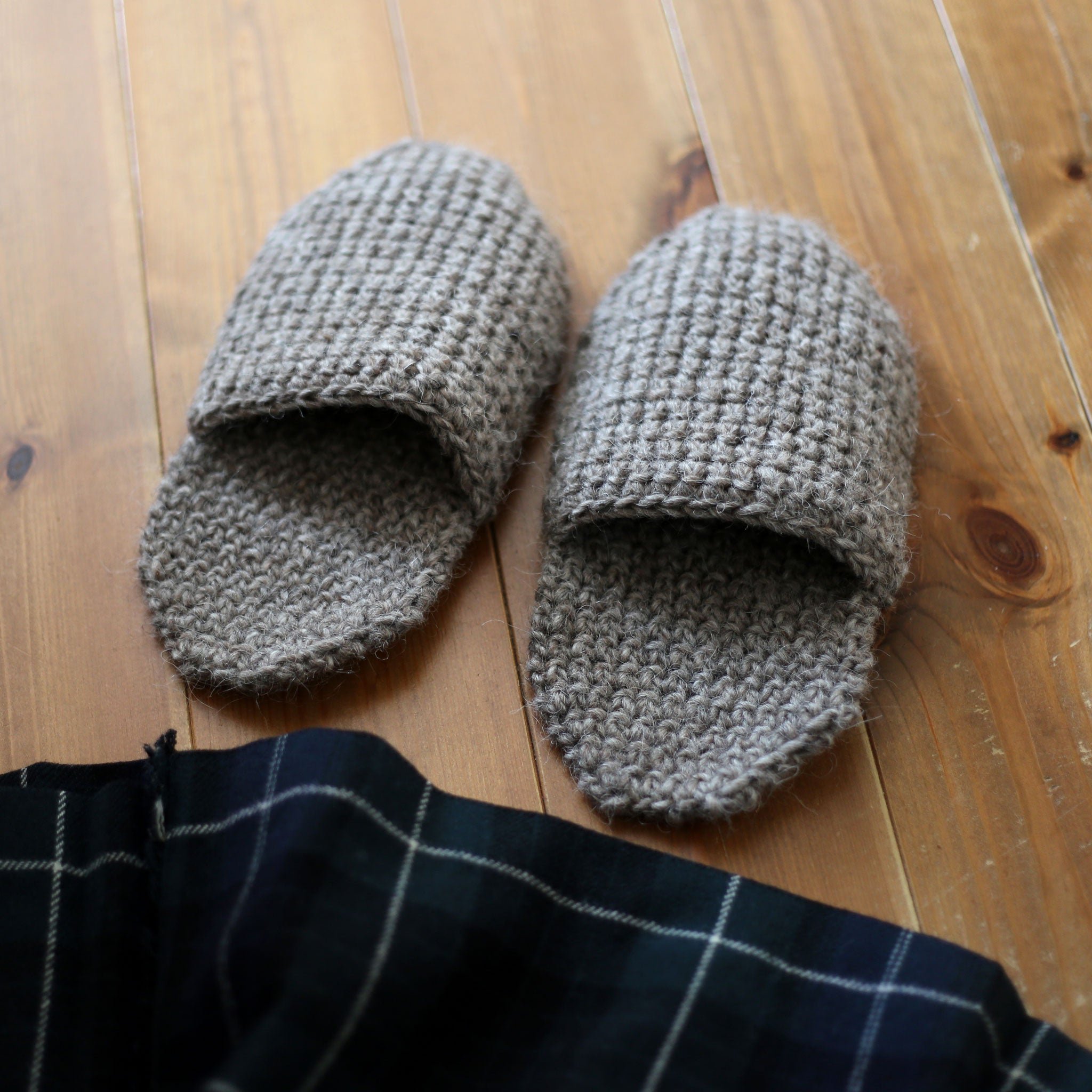 "One piece of slippers" Workshop Pattern