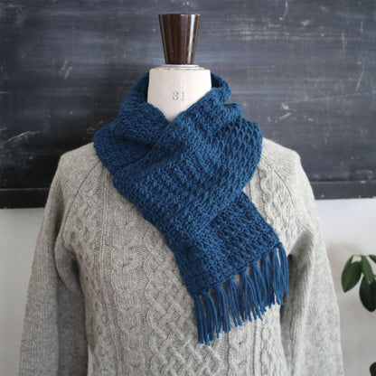 かぎ針編み「ショートマフラー」編み図_old Ronique