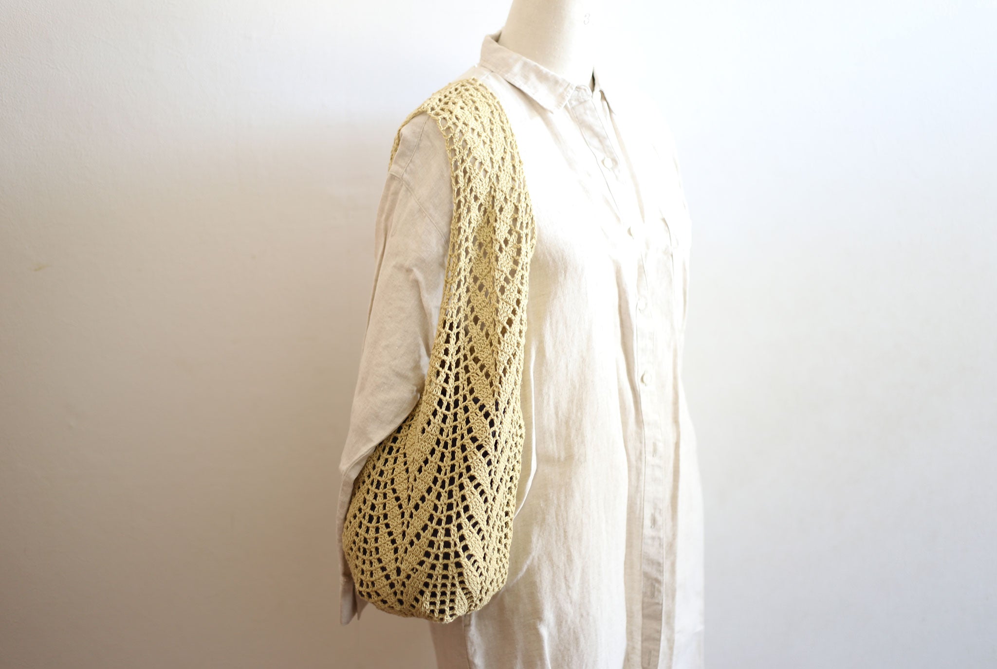 "Leaf pattern shoulder bag" Crochet Pattern